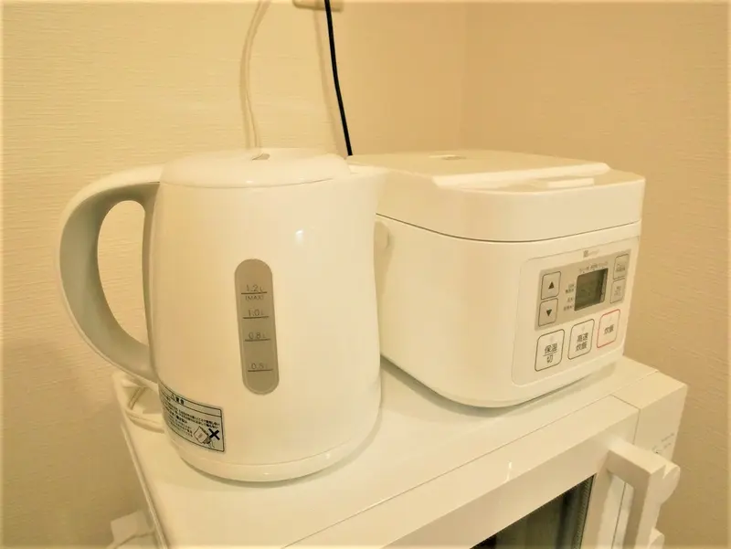 電気ケトルと炊飯器は自炊の強い味方ですね☆