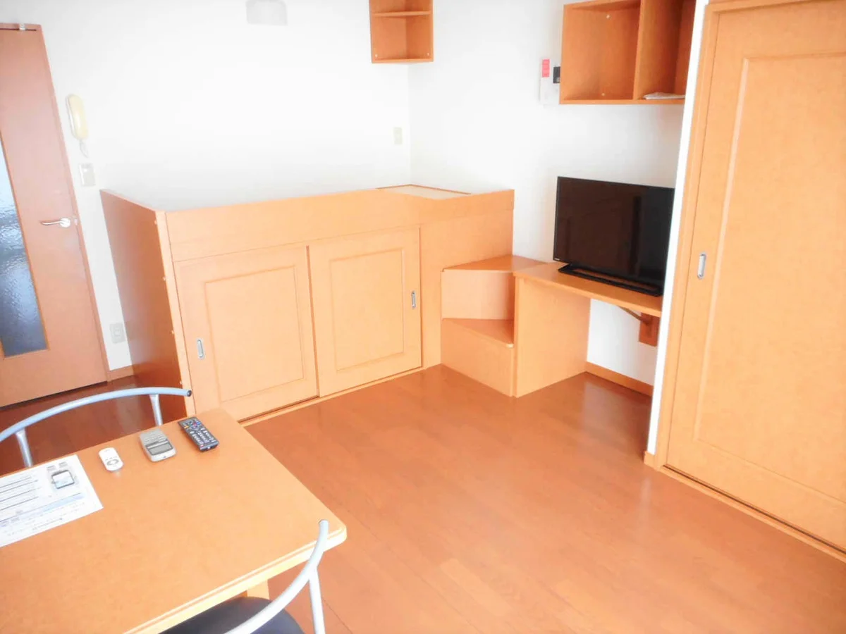 ハイベッドタイプのお部屋です