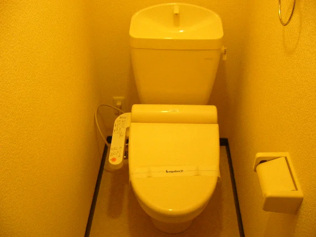 温水便座付きです