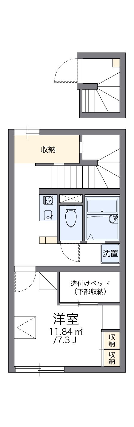 代表的な間取のため実際の間取とは異なる場合があります