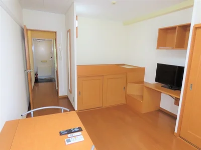 ハイベッドタイプのお部屋です