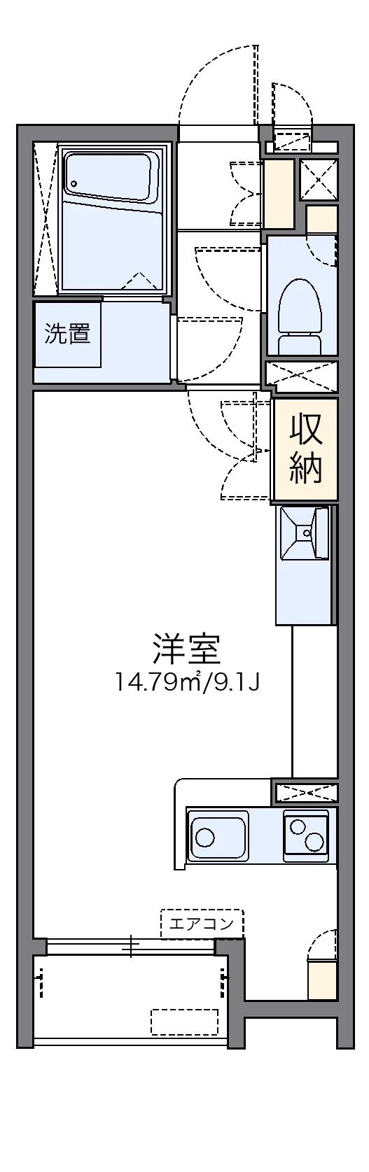 代表的な間取のため実際の間取とは異なる場合があります