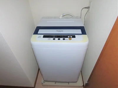 洗濯機も付いています