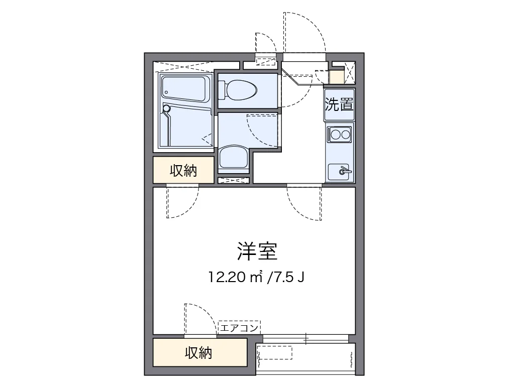 代表的な間取のため実際の間取とは異なる場合があります