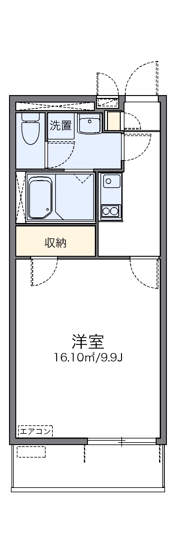 代表的な間取のため実際の間取とは異なる場合があります