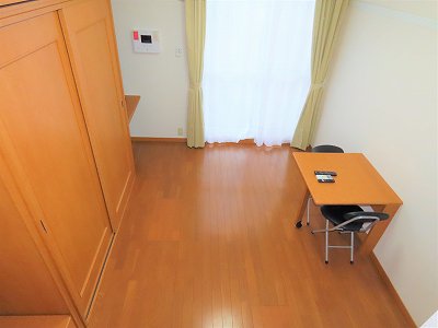 ベッド上からのアングルです