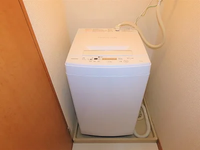 洗濯機も付いています