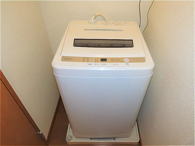洗濯機も付いています