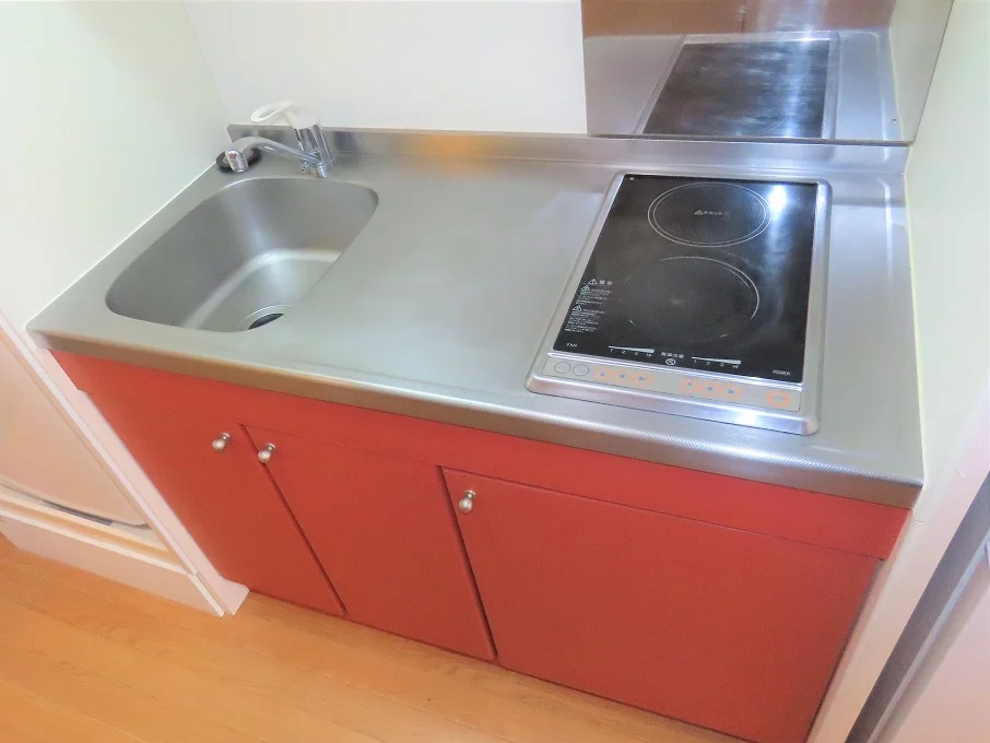 2口の電気コンロまたはIHコンロとなります