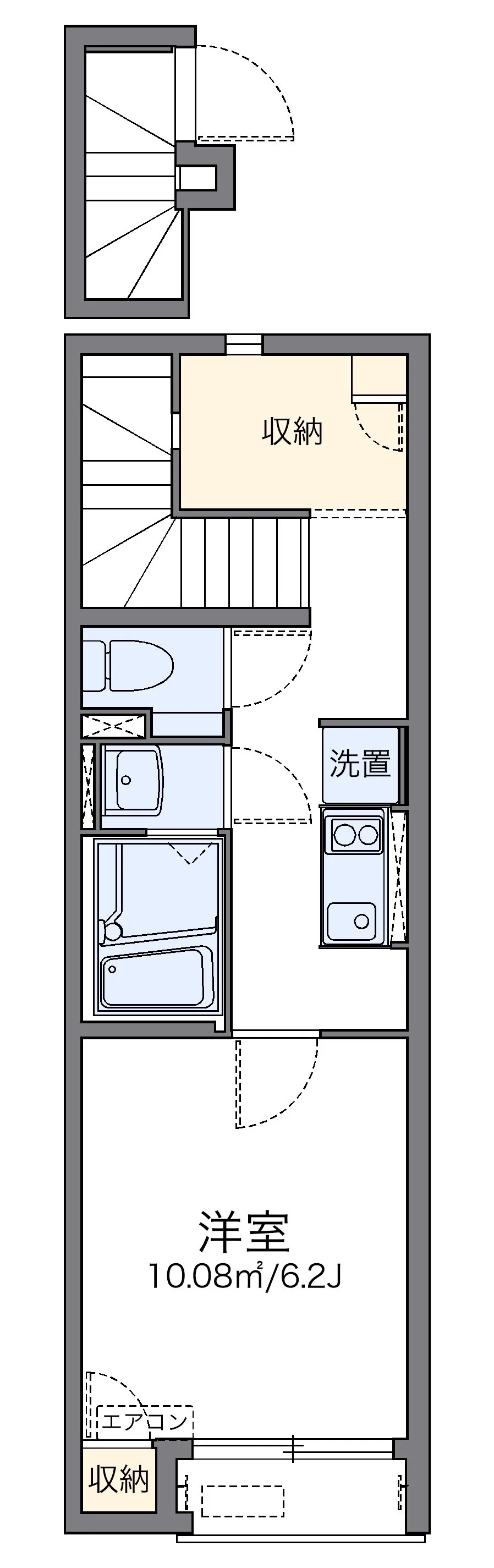 代表的な間取のため実際の間取とは異なる場合があります