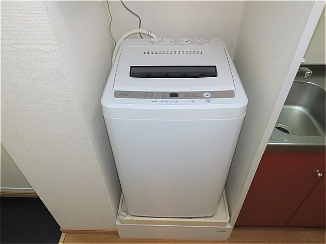 洗濯機も付いています