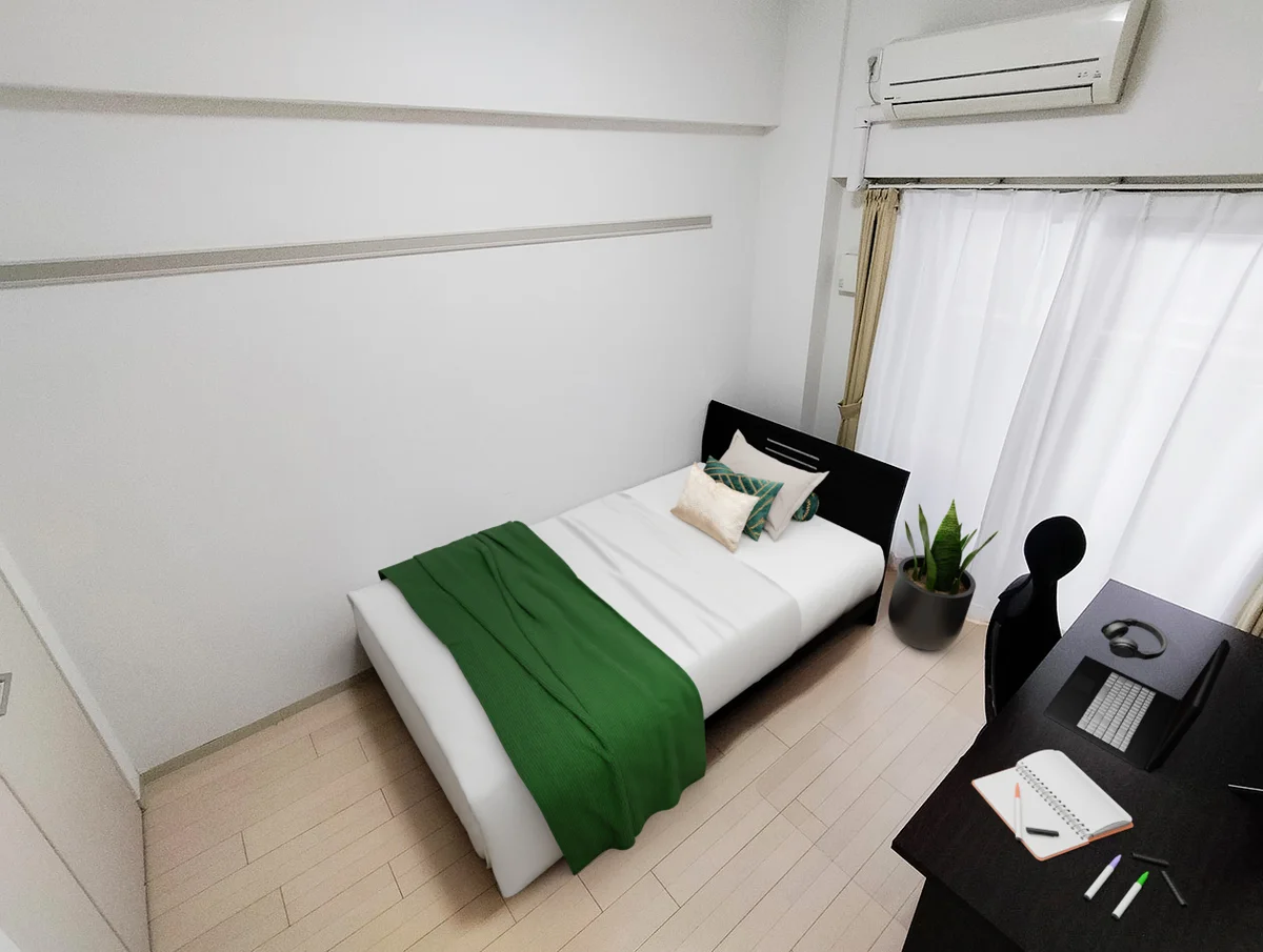 写真はお部屋のイメージです。ラグなどの室内装飾はございません。