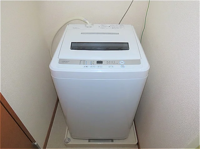 洗濯機も付いています