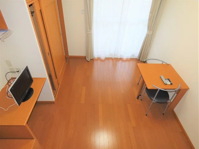 ベッド上からのアングルです