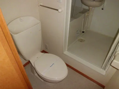 トイレの奥が風呂です。