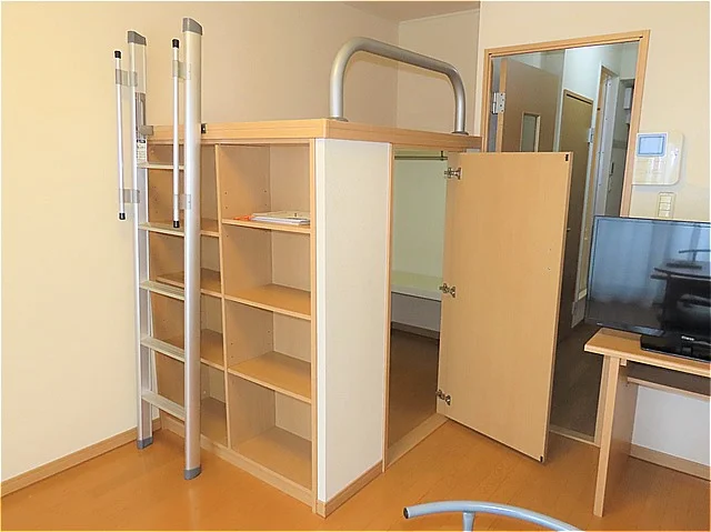 本棚、ベッド下収納あり