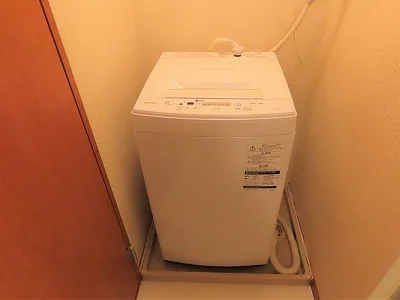 洗濯機も付いています