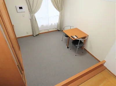 ベッドからのアングルです