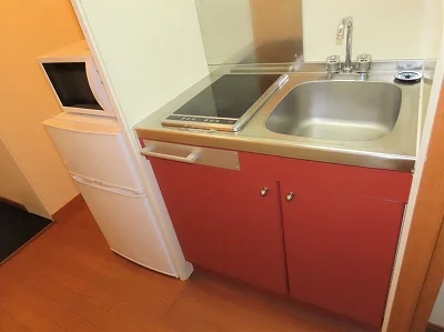 2口の電気コンロまたはIHコンロとなります