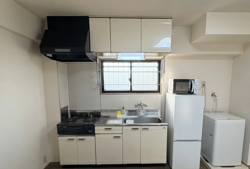 ２口コンロ付♪スーパーで食材を買ってきたらすぐにお料理に取り掛かれます！