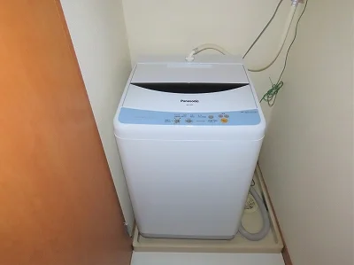 洗濯機も付いています