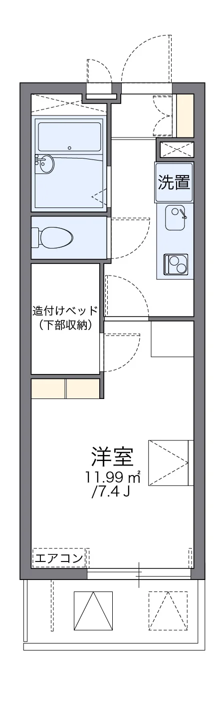 代表的な間取のため実際の間取とは異なる場合があります