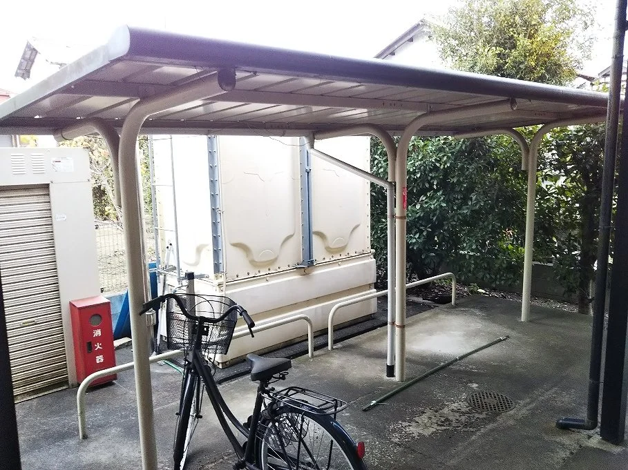 無料駐輪場完備。