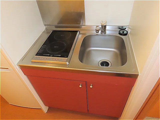 2口の電気コンロまたはIHコンロとなります