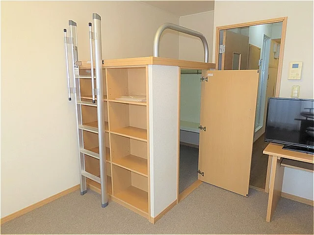 本棚、ベッド下収納あり