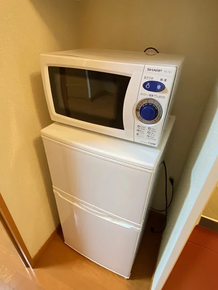 電子レンジと冷蔵庫