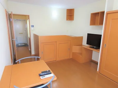 ハイベッドタイプのお部屋です