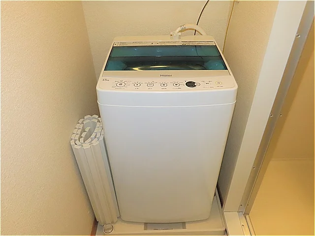 洗濯機も付いています