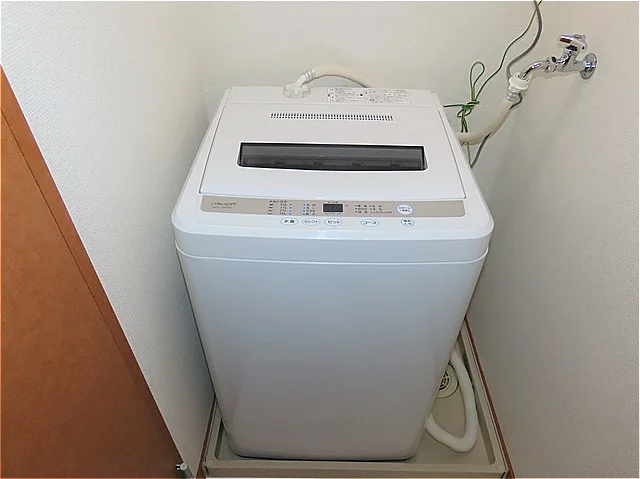 洗濯機も付いています