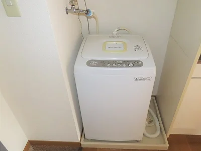洗濯機も付いています