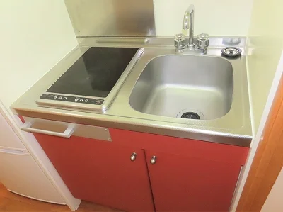 2口の電気コンロまたはIHコンロとなります