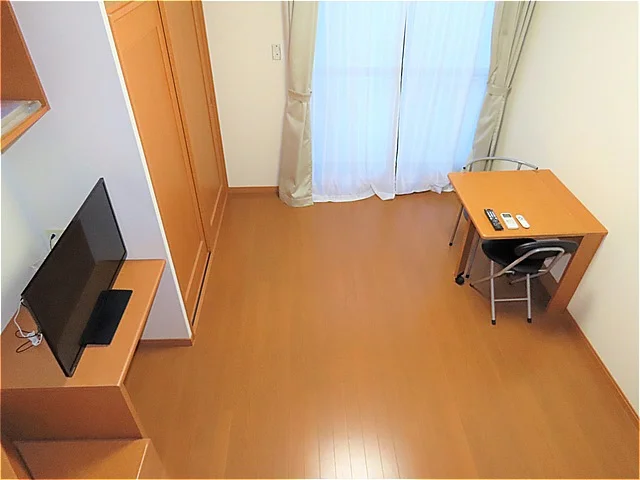 ベッド上からのアングルです