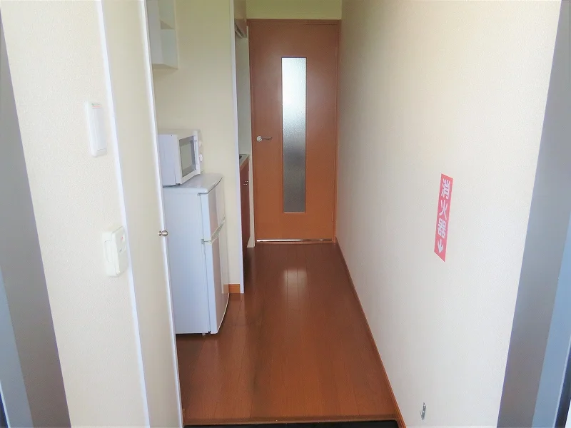 玄関からのアングルです