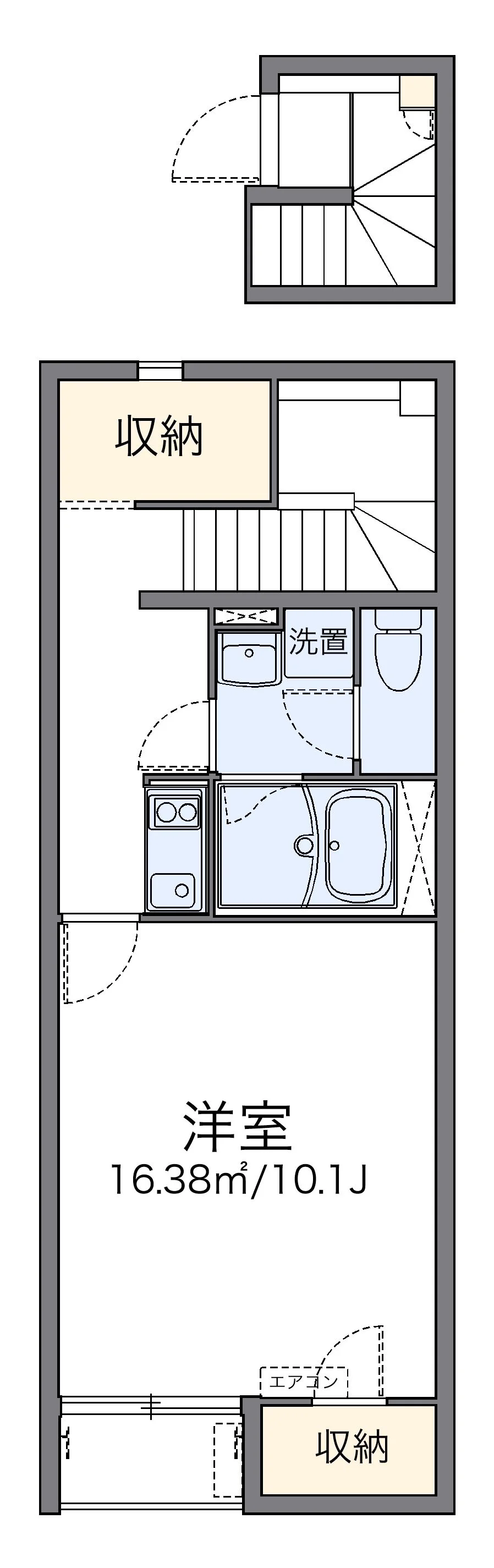 代表的な間取のため実際の間取とは異なる場合があります
