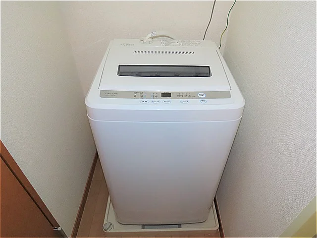 洗濯機も付いています