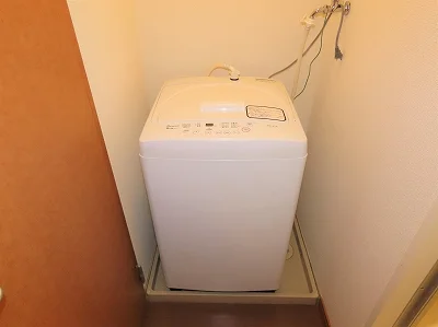 洗濯機も付いています