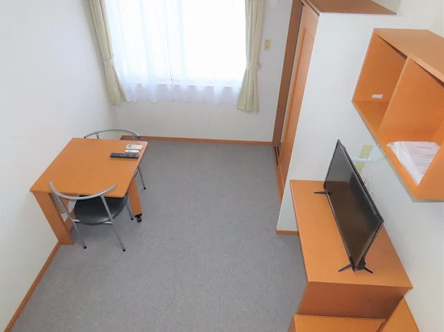 ベッド上からのアングルです