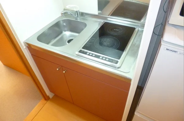 2口コンロ付きです