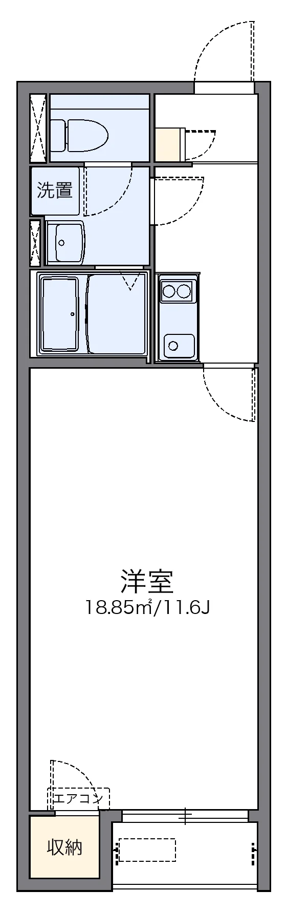 代表的な間取のため実際の間取とは異なる場合があります