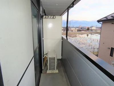 洗濯物を外干しできます