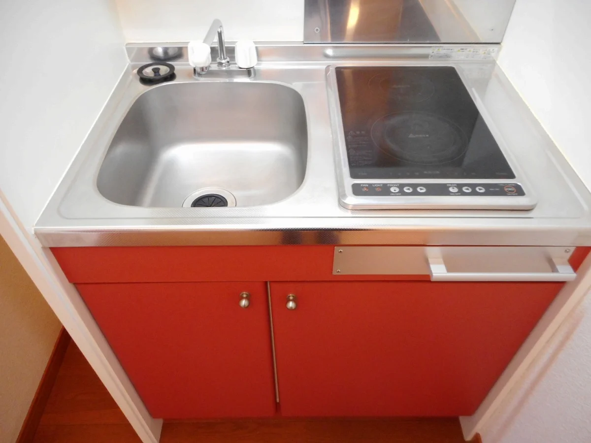 2口の電気コンロまたはIHコンロとなります