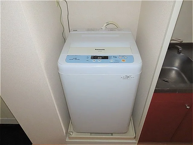 洗濯機も付いています