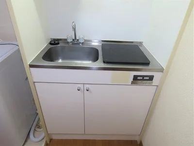 1口の電気コンロまたはIHコンロとなります