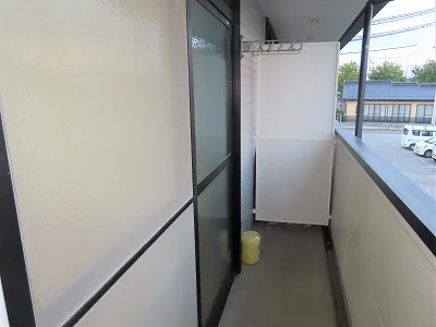 洗濯物を外干しできます