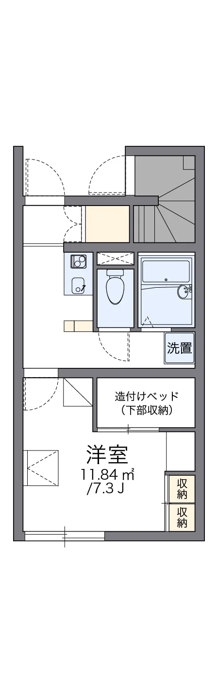 代表的な間取のため実際の間取とは異なる場合があります