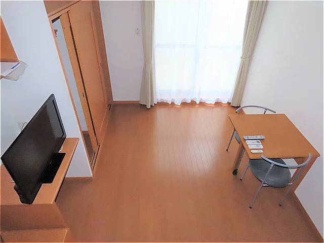 ベッド上からのアングルです